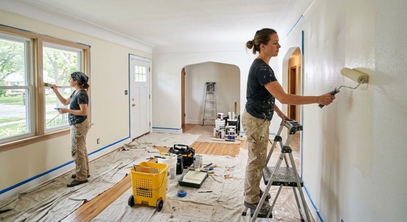 Interior Trim Painting in Wilmington, NC