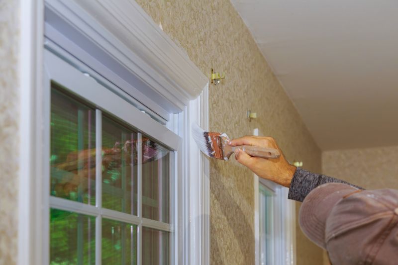 Window Trim Painting in Spring